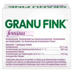 Granu Fink Reizblase Medikamente-® femina Kapseln, 30 St