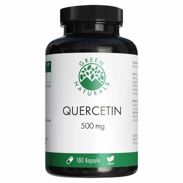 Green Naturals Quercetin 500 mg hochdosiert Kapseln , 180 St- Quercetin