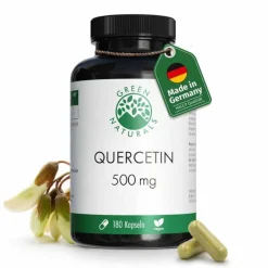 Green Naturals Quercetin 500 mg hochdosiert Kapseln , 180 St- Quercetin
