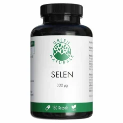 Green Naturals Selen 300 µg rein pflanzl.vegan Kps, 180 St- Selen