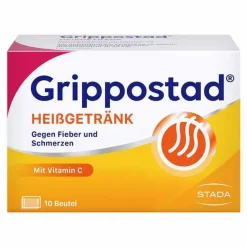Grippostad Heißgetränk bei Schmerzen und Fieber , 10 St- Grippemittel
