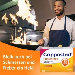 Grippostad Heißgetränk bei Schmerzen und Fieber , 10 St- Grippemittel