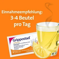 Grippostad Heißgetränk bei Schmerzen und Fieber , 10 St- Grippemittel