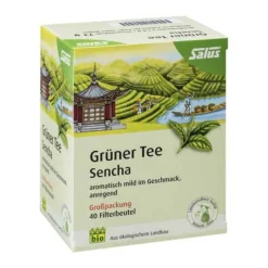 Salus Grüner Tee-Grüner Tee bio Filterbeutel Großpackung, 40 St