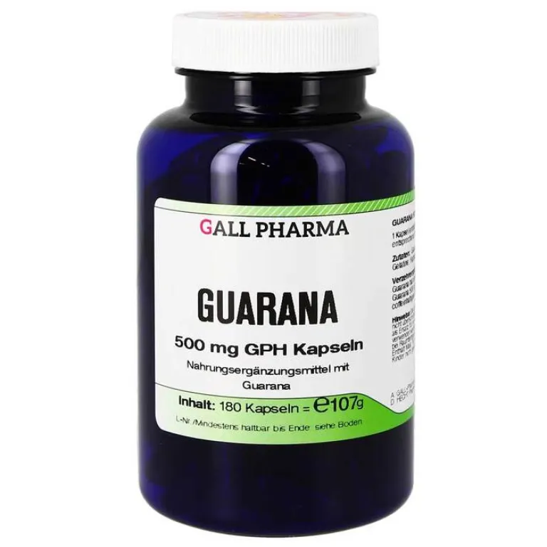 Guarana 500 mg GPH Kapseln, 180 St^Hecht Pharma New