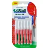 GuM Trav-Ler 0,8mm Kerze rot Interdental + 6Kappen, 6 St- Zwischenraumreinigung