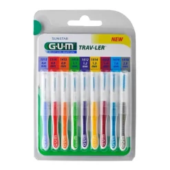 GuM Trav-Ler Sortiment Interdentalbürsten, 9 St- Zwischenraumreinigung