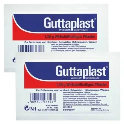 Guttaplast Hühneraugenpflaster|Hühnerauge Entfernen-® Warzenpflaster 6 cm x 9 cm , 2x1 St