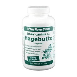 The Nutri Store Hagebutte 750 mg Rosa canina L. Kapseln, 200 St- Hagebuttenpulver