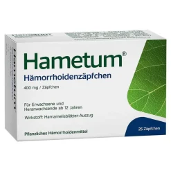 Hametum Hämorrhoiden Salbe-® Hämorrhoidenzäpfchen, 25 St