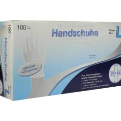 Handschuhe Einmal Vinyl gepudert L, 100 St^ Discount
