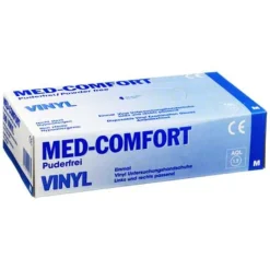 Med-Comfort Vinylhandschuhe-Handschuhe Einmal Vinyl puderfrei M, 100 St