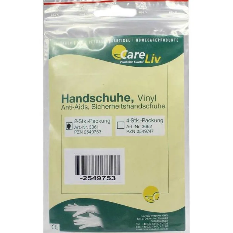 Handschuhe Vinyl Anti Aids, 2 St^CareLiv Online