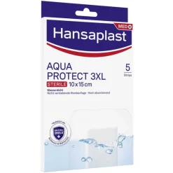 Hansaplast Wundpflaster-AQUA PROTECT 3XL Wundverband steril 10x15 cm, 5 St