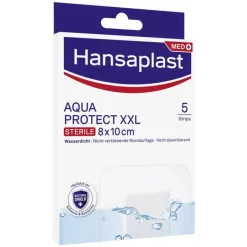 Hansaplast AQUA PROTECT XXL Wundverband steril 8x10 cm, 5 St- Wundpflaster
