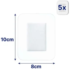 Hansaplast AQUA PROTECT XXL Wundverband steril 8x10 cm, 5 St- Wundpflaster