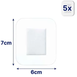 AQUA PROTECT XL Wundverband steril 6x7 cm, 5 St^Hansaplast Sale