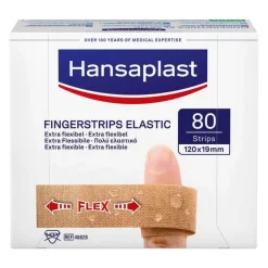 Hansaplast Wundpflaster|Strips-Elastic Finger Pflasterstrips, 80 St