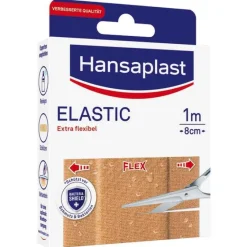 Hansaplast Elastic Pflaster 8 cmx1 m, 1 St- Wundpflaster|Heftpflaster
