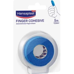 Hansaplast Wundpflaster-Fingerverband selbsthaftend 2,5 cmx5 m blau, 1 St