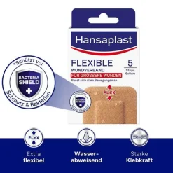 Hansaplast Strips-FLEXIBLE Wundverband 6x9 cm Strips, 5 St