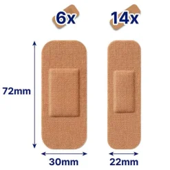 Hansaplast GREEN & PROTECT Pflasterstrips, 20 St- Wundverband|Wundpflaster