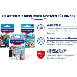 Hansaplast Kinderpflaster-Kinder Pflasterstrips Frozen, 20 St