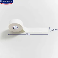 robustes Sporttape 2,5 cmx10 m weiß, 1 St^Hansaplast New