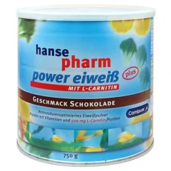 Hansepharm Eiweißpulver-Power Eiweiß plus Schoko Pulver, 750 g