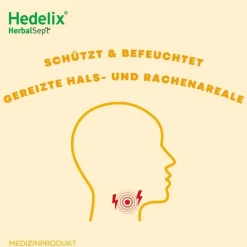 Dr. Theiss Halsschmerztabletten-Hedelix Herbalsept Hals Lutscher Kids, 6 St