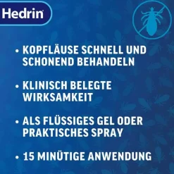 Hedrin ® Once Liquid Gel, 100 ml-Kinder Läusemittel