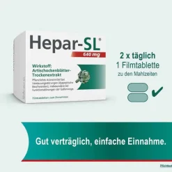 Hepar-SL ® 640 mg Filmtabletten, 50 St- Verdauung|Galle Medikamente