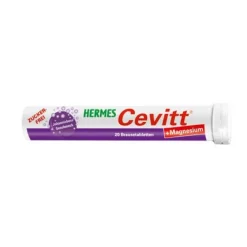 Cevitt Vitamin C (Ascorbinsäure)|Magnesium-Hermes + Magnesium Brausetabletten, 20 St