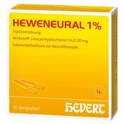 Hevert Lidocain-Heweneural 1% Ampullen, 10X2 ml