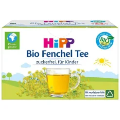 Hipp Bio Tee Fenchel im Aufgussbeutel, 20X1.5 g-Kinder Kindertee|Bio Tee