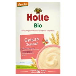 Holle Babybrei|Sonstige Bio Produkte-Bio-Vollkrongetreidebrei Grieß, 250 g