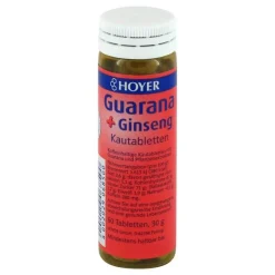 Hoyer Guarana|Ginseng-Guarana & Ginseng Kautabletten, 60 St