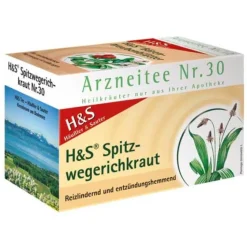 H&S Tee H&S Spitzwegerichkraut Filterbeutel, 20X1.5 g- Erkältungstee