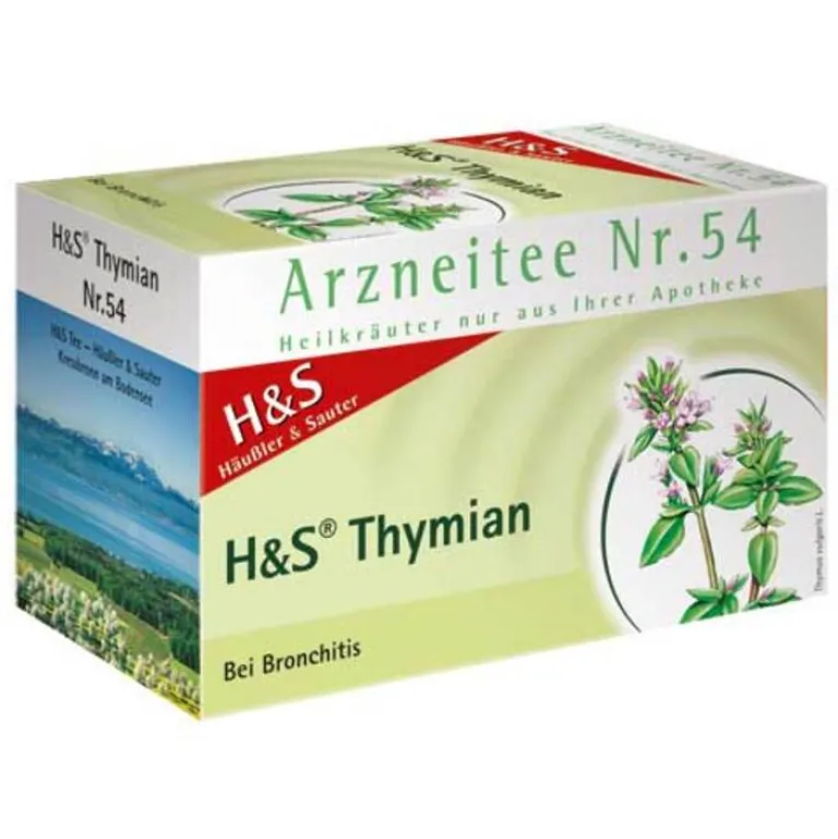 H&S Tee H&S Thymian Filterbeutel, 20X1.4 g- Erkältungstee