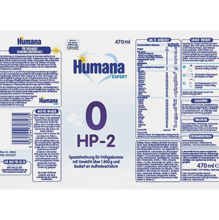 0-HP-2 Expert trinkfertig, 470 ml^Humana Clearance