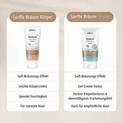 Hyaluron Sanfte Bräune Shape Körperpflege Creme, 150 ml^Medipharma Cosmetics Online