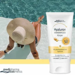 Medipharma Cosmetics Hyaluron Sonnenpflege Körper LSF 50+ , 150 ml- Lsf 50+
