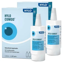 Hylo Eye Care HYLO COMOD Augentropfen , 2x 2x10 ml- Augentropfen Trockene Augen