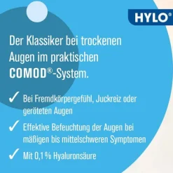 Hylo Eye Care HYLO COMOD Augentropfen , 2x 2x10 ml- Augentropfen Trockene Augen