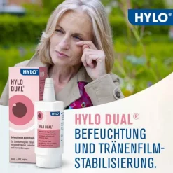 Hylo Eye Care HYLO DUAL® Augentropfen, 10 ml- Augentropfen Trockene Augen