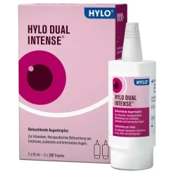 Hylo Eye Care HYLO DUAL INTENSE® Augentropfen , 2X10 ml- Augentropfen Trockene Augen