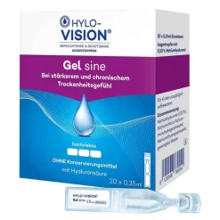 Hylo-Vision Augentropfen Trockene Augen-Gel sine Einzeldosispipetten, 20X0.35 ml