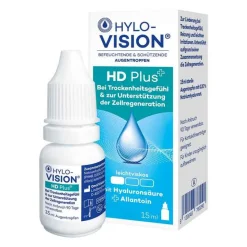 Hylo-Vision Augentropfen Trockene Augen-HD Plus Augentropfen, 15 ml