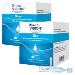 Hylo-Vision ® Sine Einzeldosispipetten , 2x24 ml- Augentropfen Trockene Augen