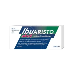 Aristo Ibu akut 400 mg Filmtabletten, 50 St- Zahnschmerztabletten|Regelschmerzen Tabletten
